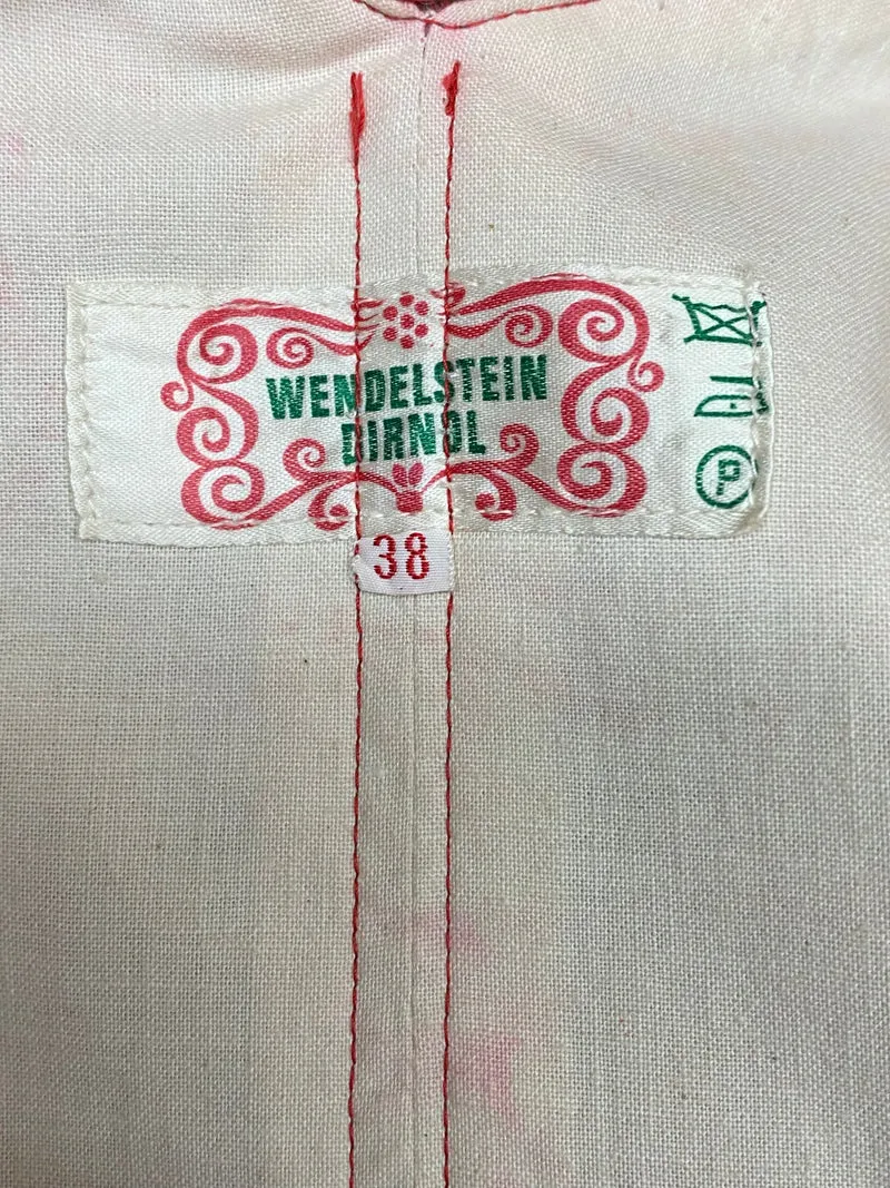 Vintage Trachtenkleid rot Wendelstein Dirndl lang Gr. 36