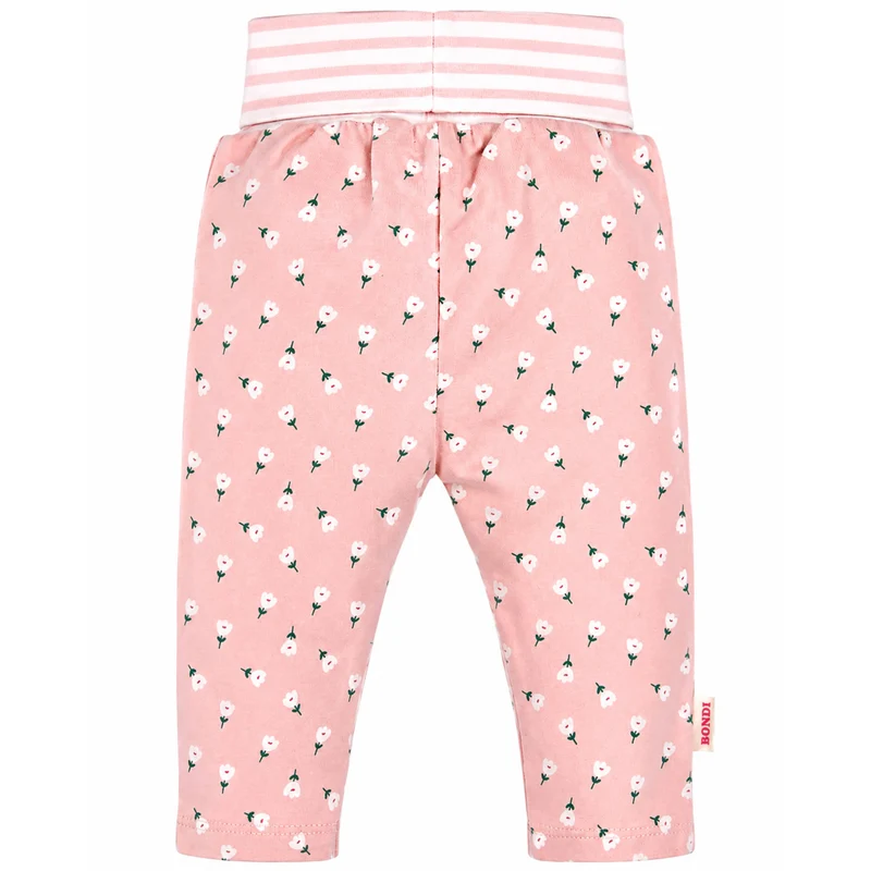 BONDI Baby Mädchen Leggings "Blumenallover" 93945 | flower allover Rosa