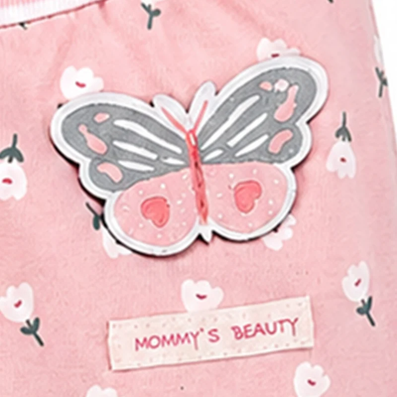 BONDI Baby Mädchen Leggings "Blumenallover" 93945 | flower allover Rosa