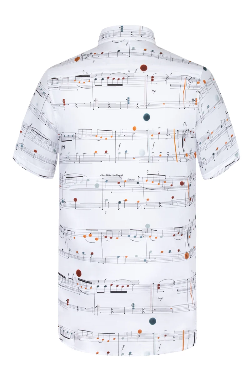 Mozart inspired Short Sleeve Men's Shirt
