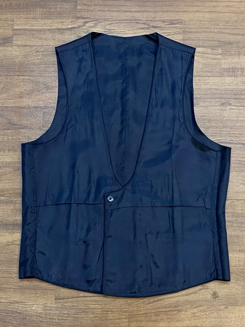 Klassische Smokingweste schwarz Vintage Gr. 46 elegant