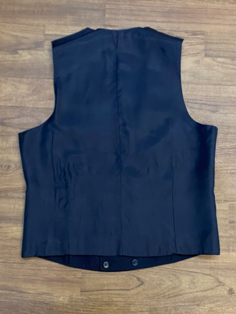Klassische Smokingweste schwarz Vintage Gr. 46 elegant