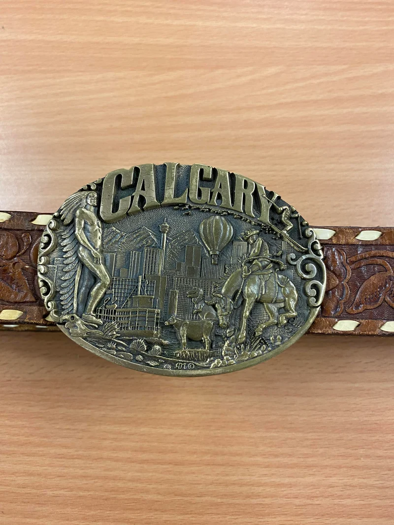 Western - Vintage-Gürtel - Echtleder