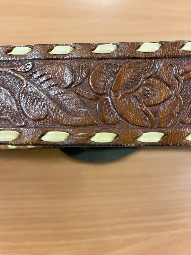 Western - Vintage-Gürtel - Echtleder