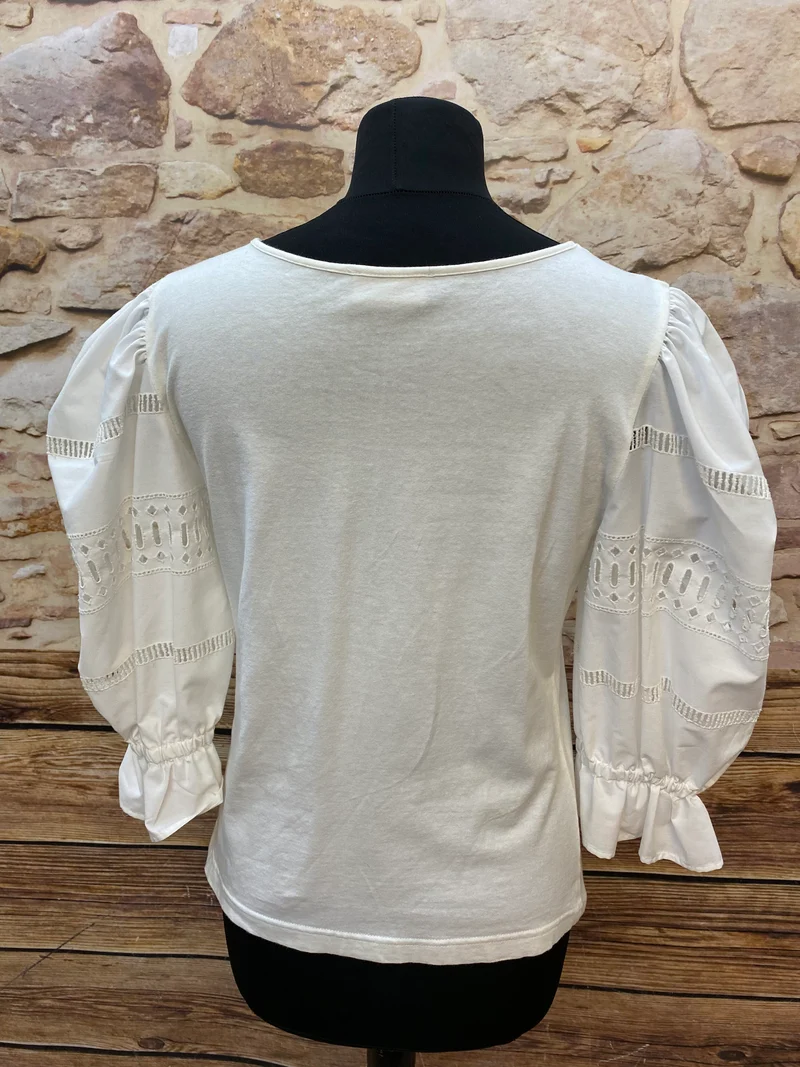 Trachtenshirt - Creme - Landhaus Gr.38