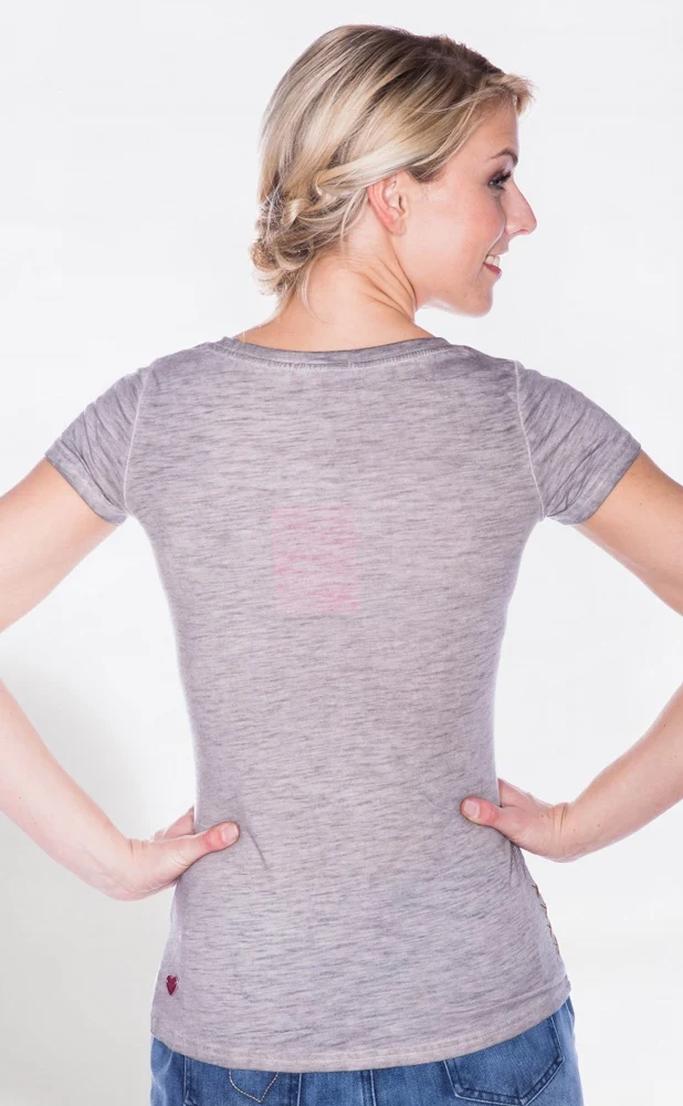 Krüger MADL T-Shirt Alpenglühn - Grau