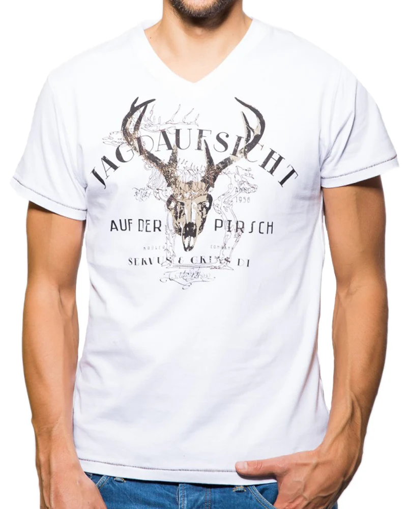 Krüger BUAM T-Shirt Jagdaufsicht - Weiß
