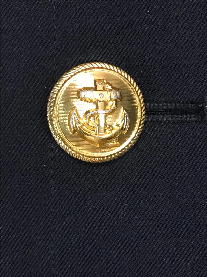 Original Marine Offiziersmantel Schwarz – Größe 52
