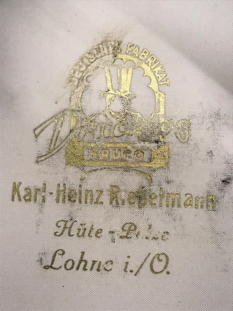 Chapeau Claque Zylinder mit Hutschachtel Gr.56