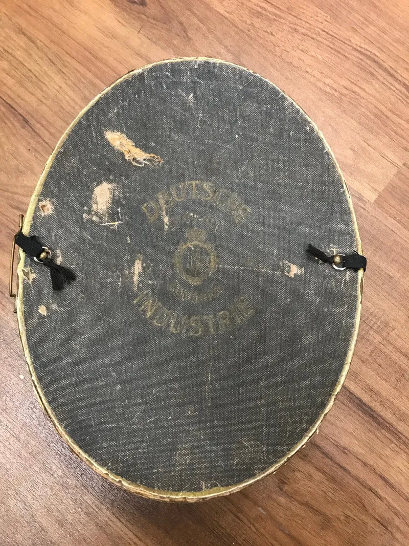 Chapeau Claque Zylinder mit Hutschachtel Gr.56