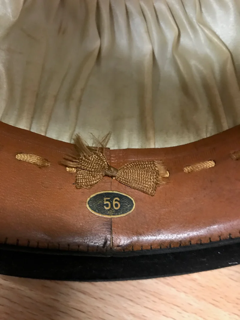 Vintage Melone/Bowler aus Haarfilz – Größe 56