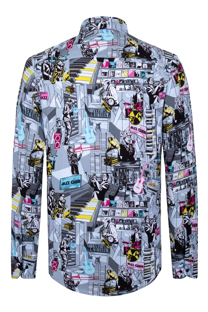 Jazz Icon inspired Long Sleeve Men's Shirt