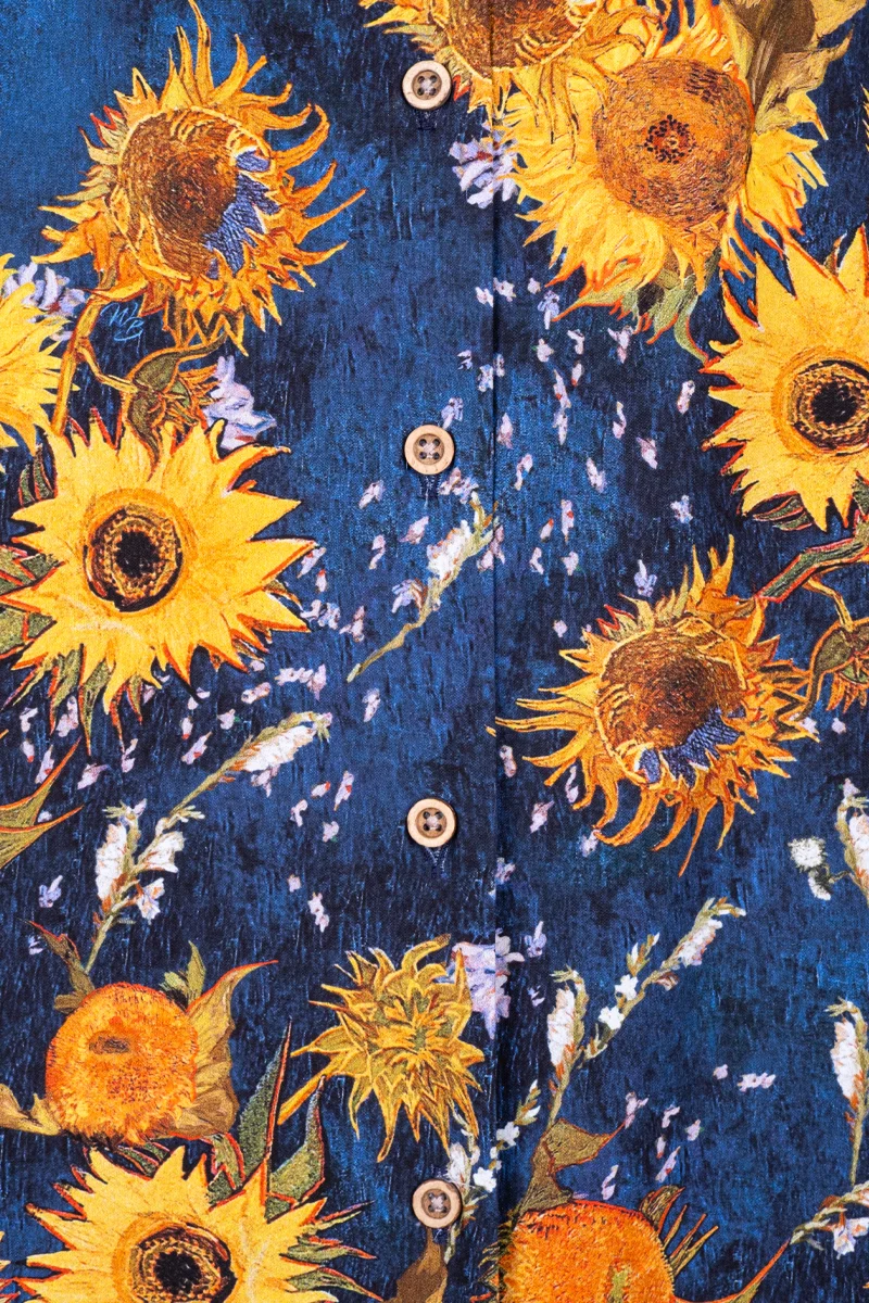 New Sunflower inspired Short Sleeve Men's Shirt