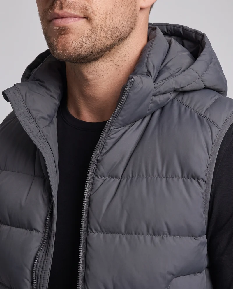 Herren Gesteppte Thermo‑Steppweste mit Kapuze und winddichter Außenlage Nord Taschen