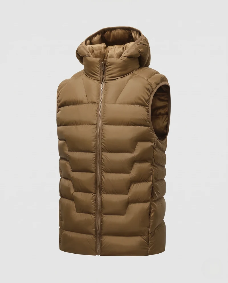 Herren Gesteppte Thermo‑Steppweste mit Kapuze und winddichter Außenlage Nord Taschen