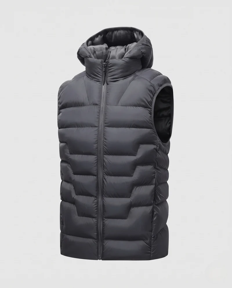Herren Gesteppte Thermo‑Steppweste mit Kapuze und winddichter Außenlage Nord Taschen