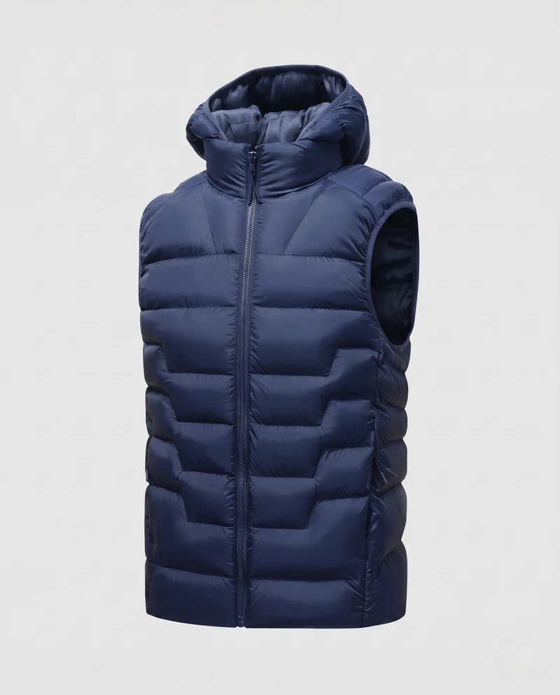 Herren Gesteppte Thermo‑Steppweste mit Kapuze und winddichter Außenlage Nord Taschen