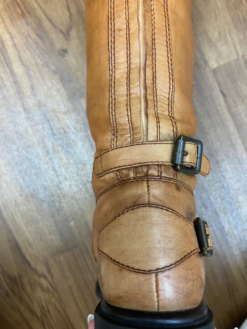 Vintage Lederstiefel Braun Gr.41