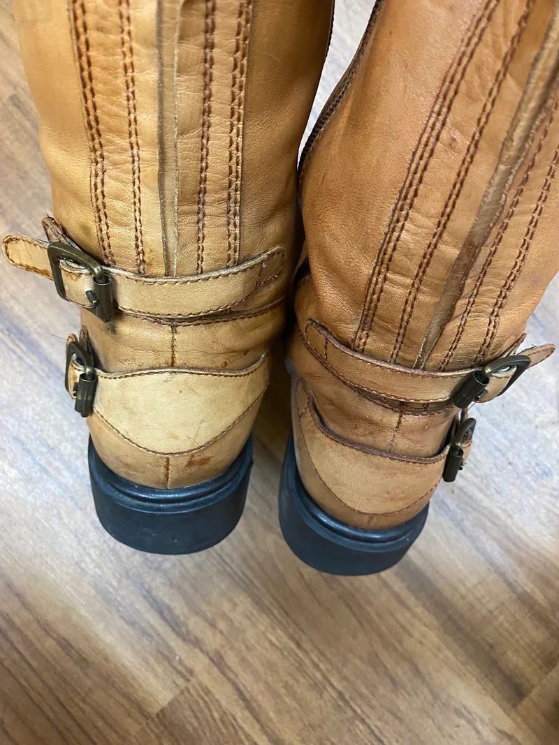 Vintage Lederstiefel Braun Gr.41