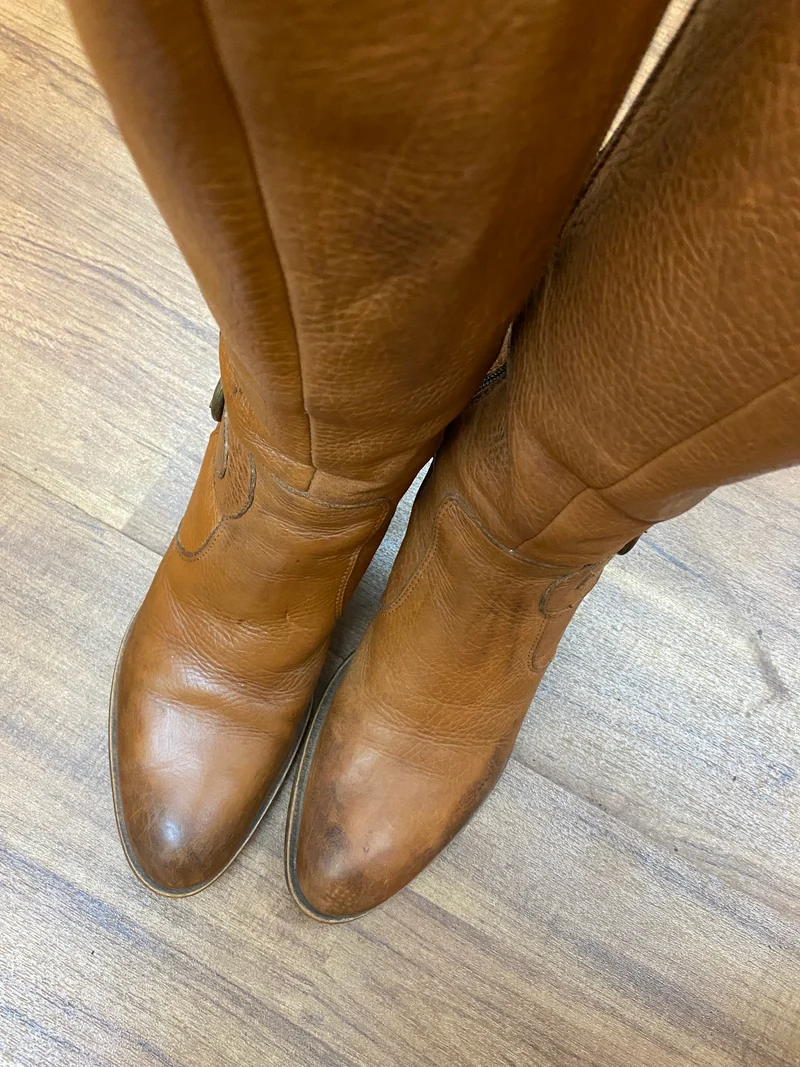 Vintage Lederstiefel Braun Gr.39