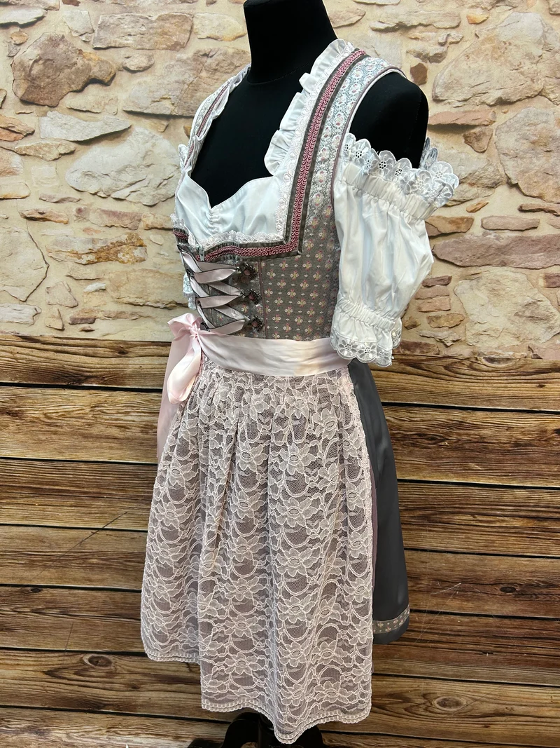Dirndl rosa grau – Stoiber, Gr.38
