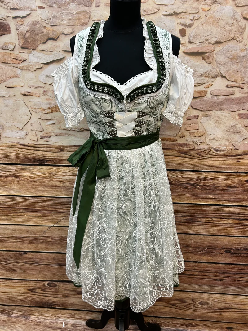 Dirndl grün weiß – Moser, Gr.38