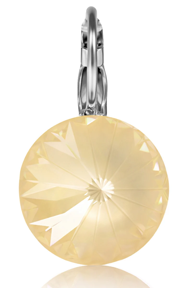 LUISIA® Ohrringe Rivoli mit Kristallen von Swarovski® - 12 mm | Matt Linen