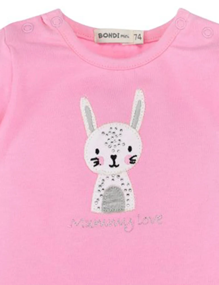 BONDI Baby Langarmshirt "Mommy love" 93631 | Rosa