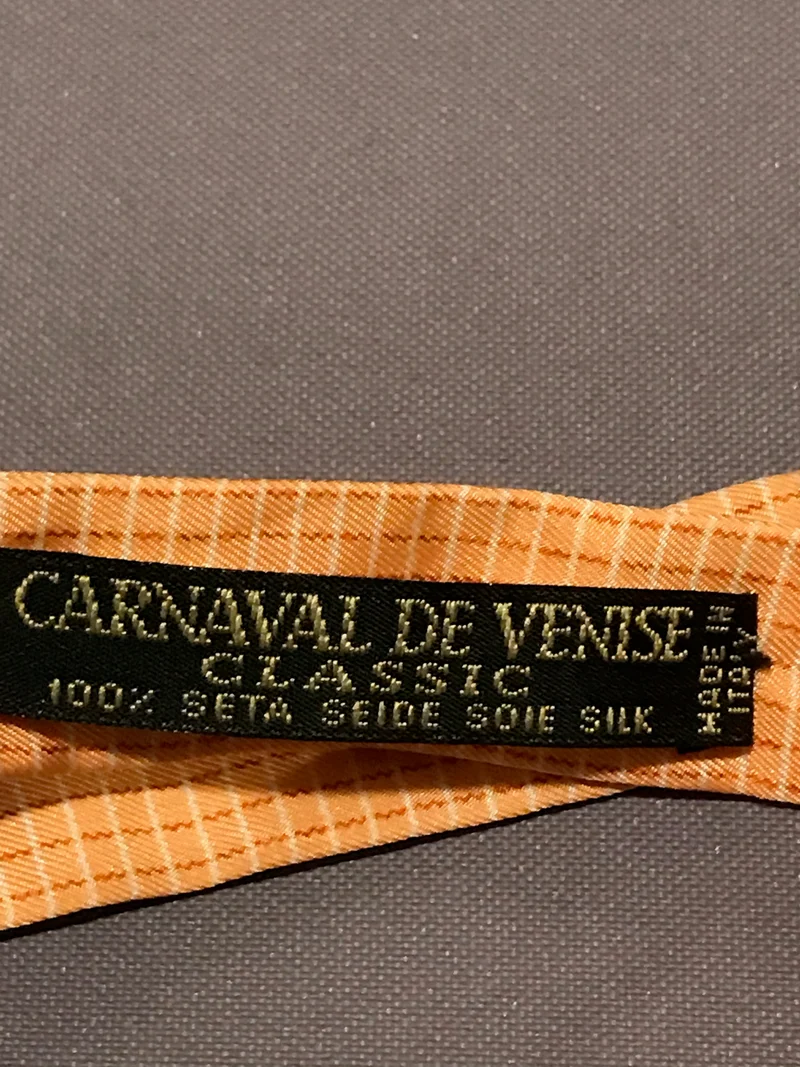 Vintage-Fliege – orange kariert