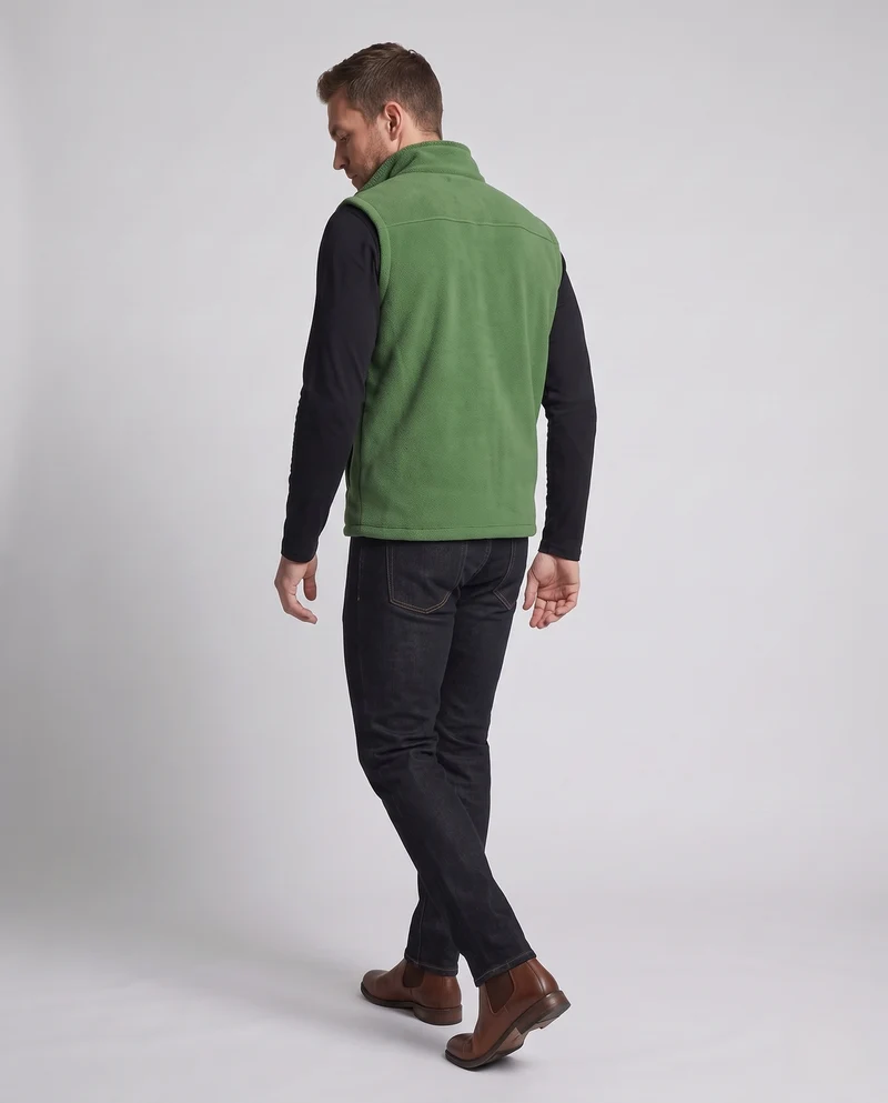 Herren Warme Thermo-Fleeceweste mit Sherpa-Innenfutter, Stehkragen und verdeckten Eingrifftaschen Nord Taschen