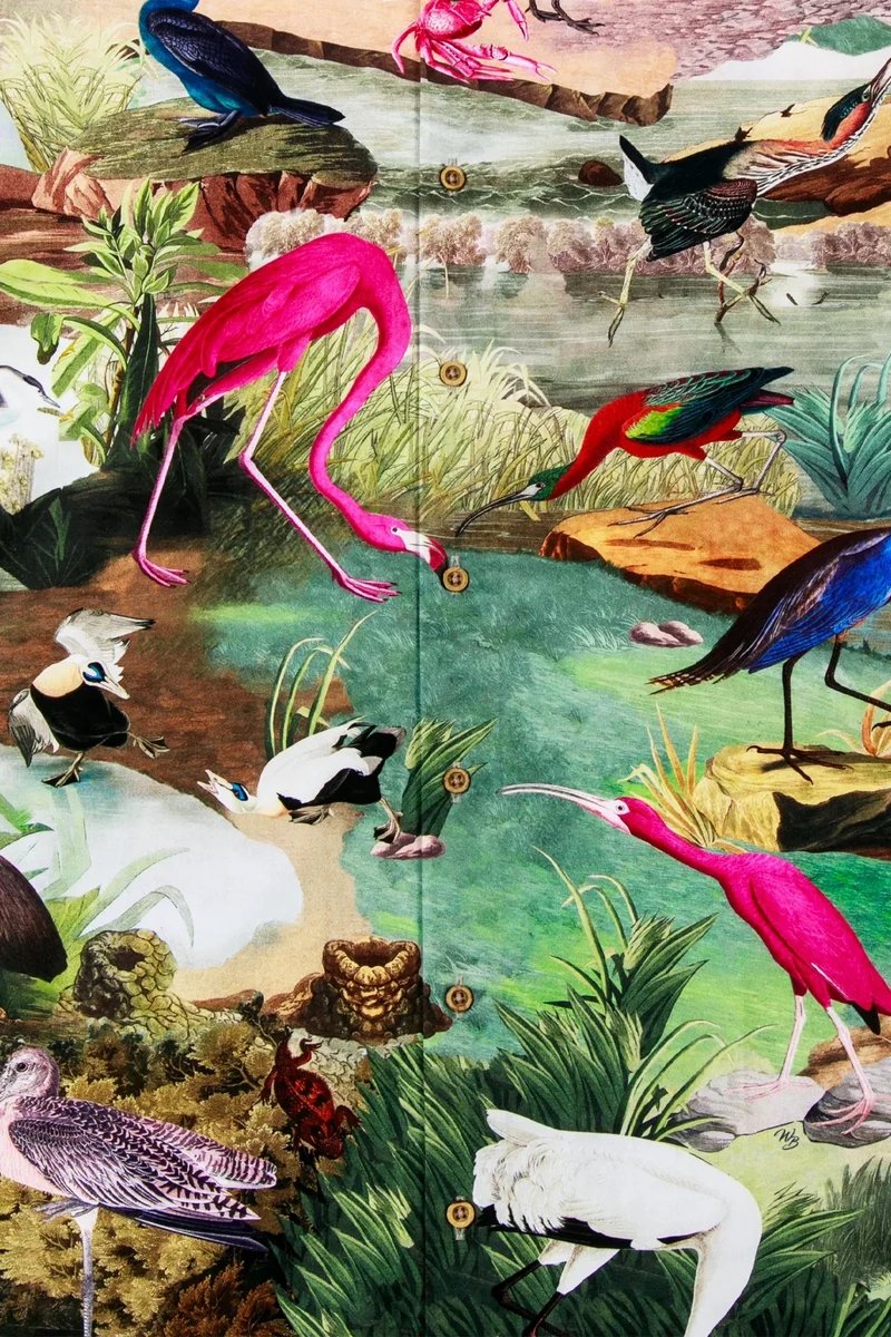 J.Audubon's Birds inspired Short Sleeve Shirt for Men