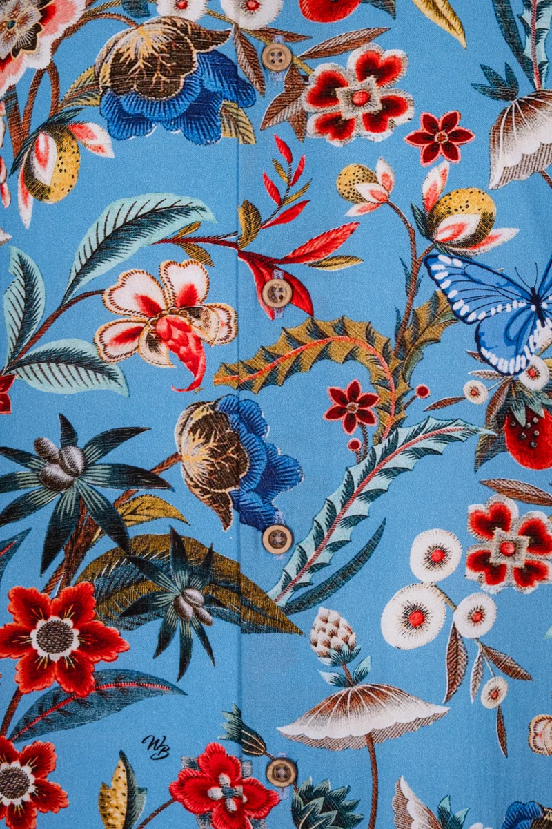 Victorian Flowers inspired Short Sleeve Shirt for Men