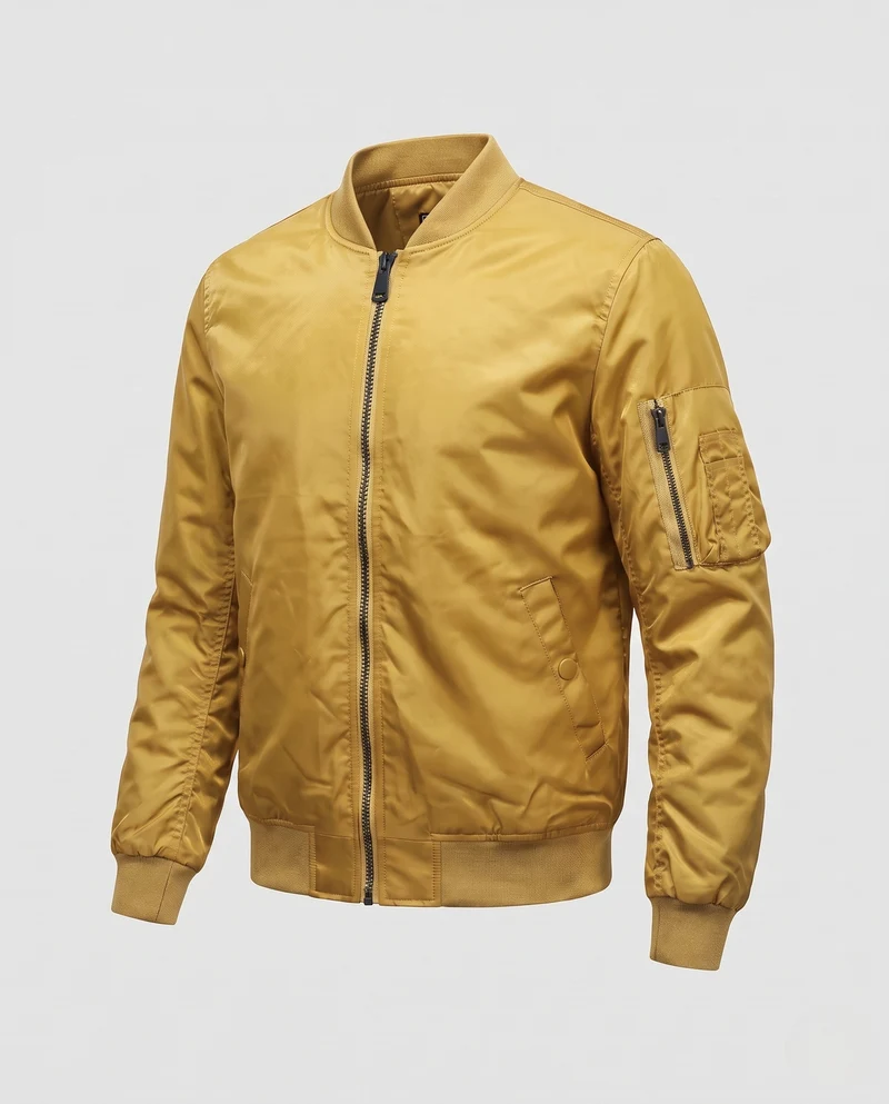 Herren Isolierte Flight-Bomberjacke mit Thermopolsterung und Ärmeltasche Nord Taschen