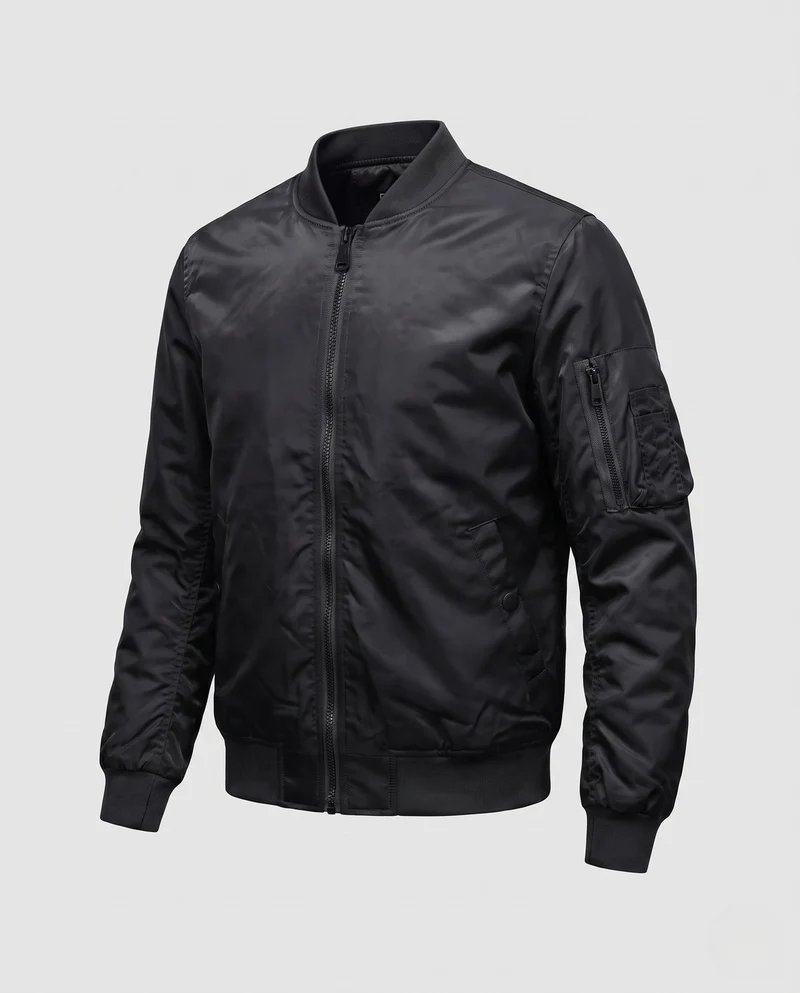 Herren Isolierte Flight-Bomberjacke mit Thermopolsterung und Ärmeltasche Nord Taschen