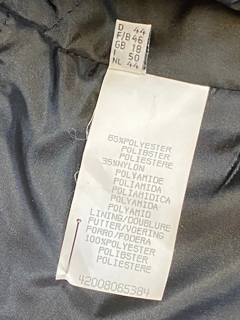 Secondhand Trenchcoat für Damen beige/schwarz ca.Gr.44 Vintage