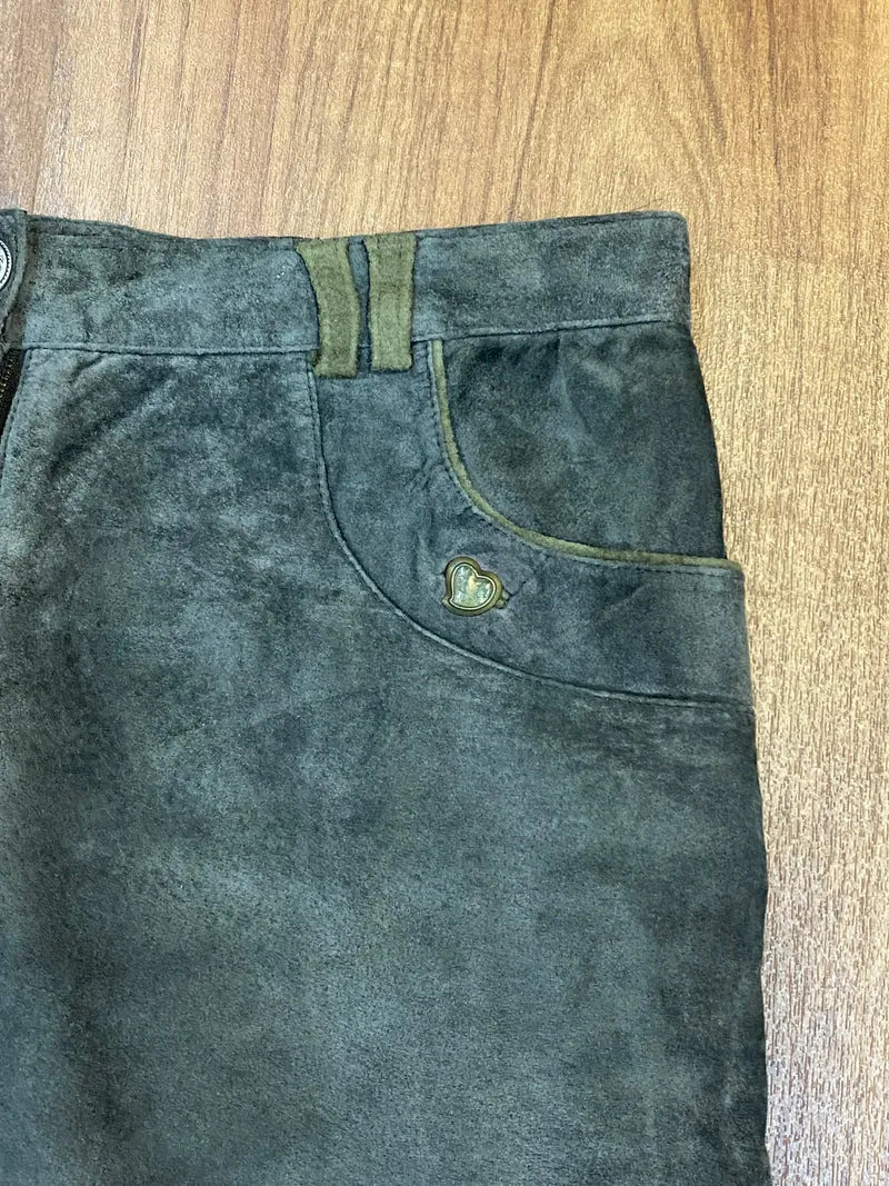 Trachtenlederhose - Lang - Damen - Vintage Gr.46