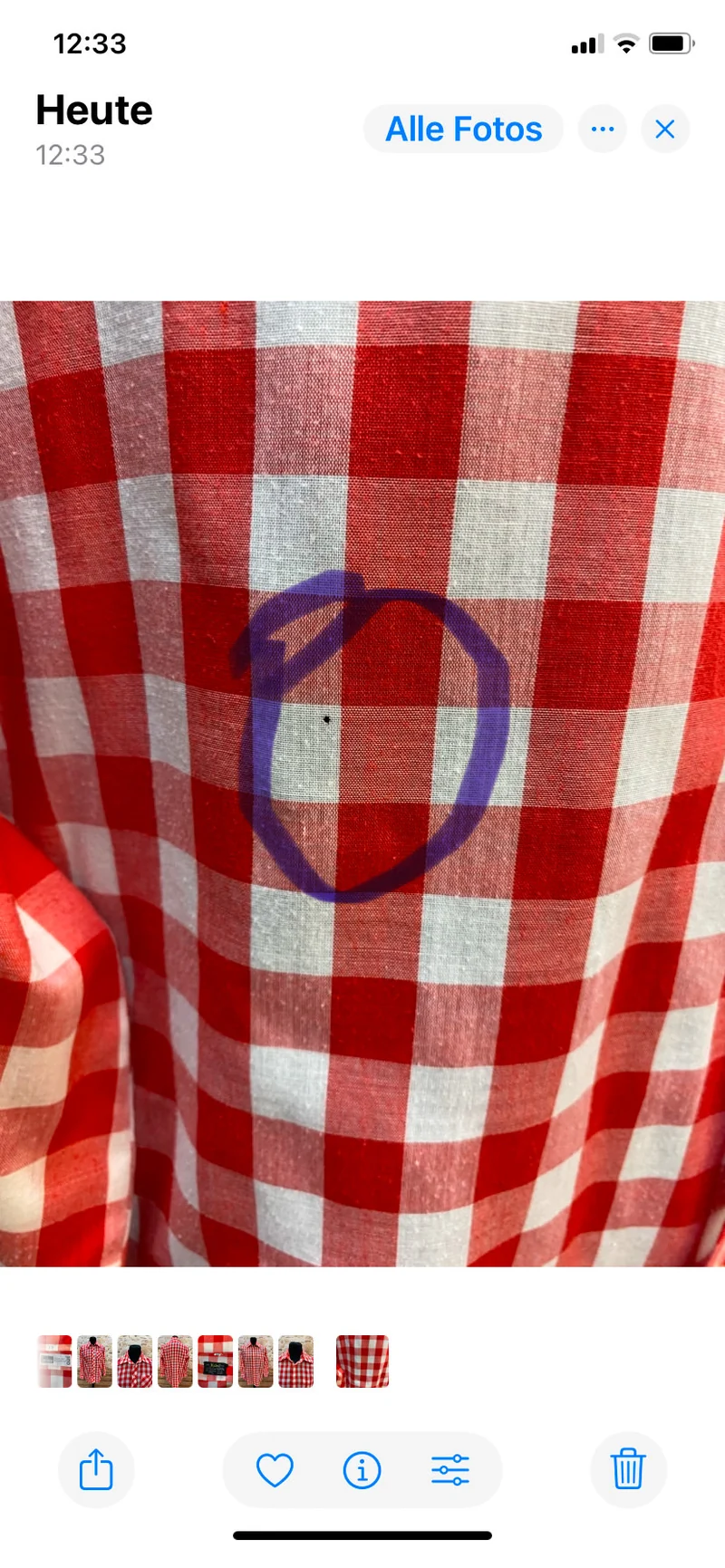 Vintage Karohemd von European Classics – Rot-Weiß