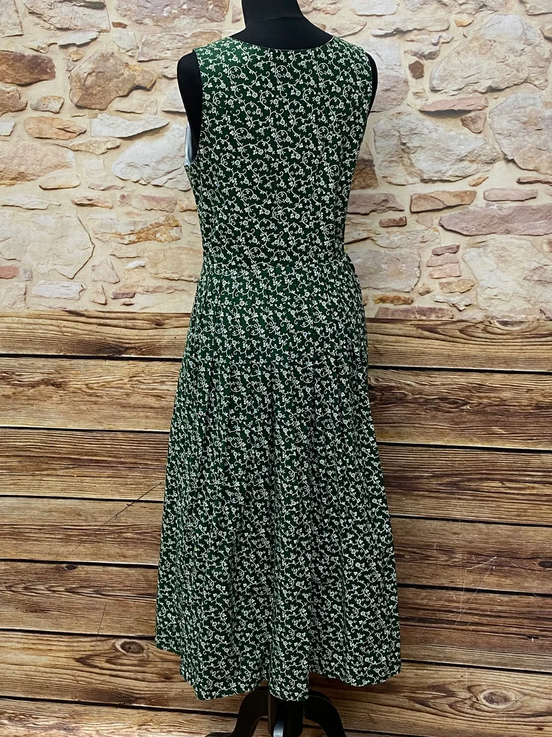 Vintage Dirndl dunkelgrün Berwin & Wolf Baumwolle Gr. 42