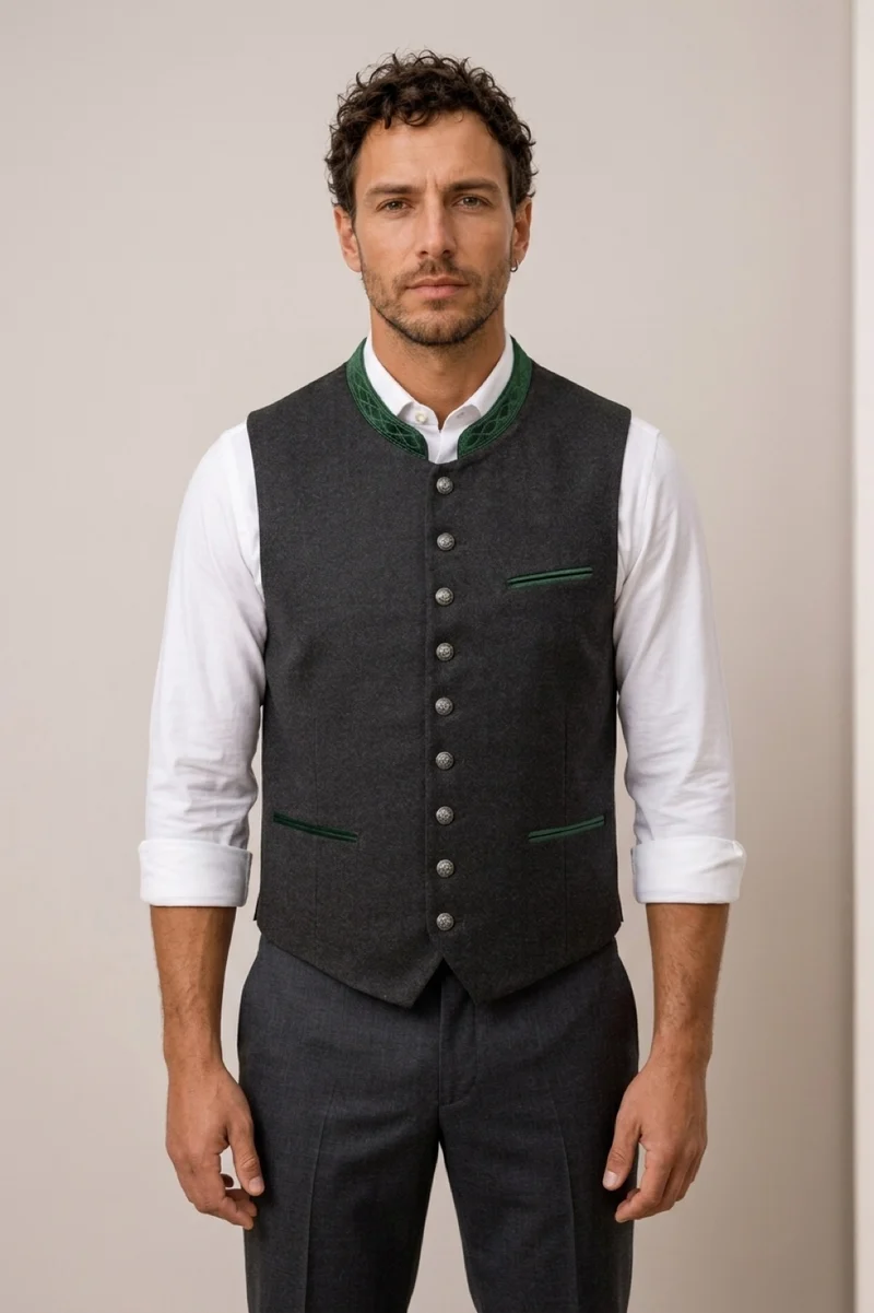 Weste Liga di Bavaria Luxury Collection dark grey-green TDW5