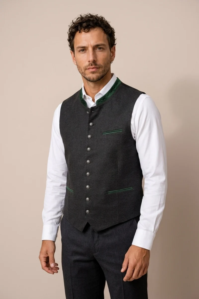 Weste Liga di Bavaria Luxury Collection dark grey-green TDW5