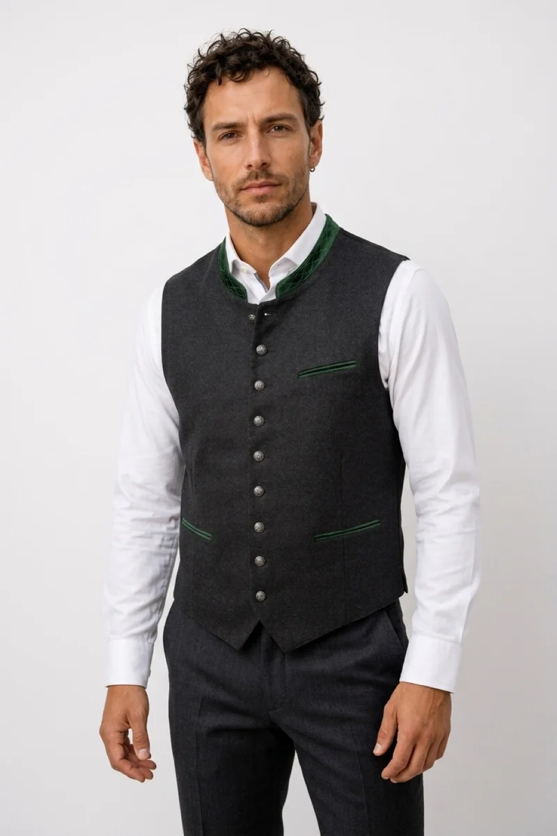Weste Liga di Bavaria Luxury Collection dark grey-green TDW5
