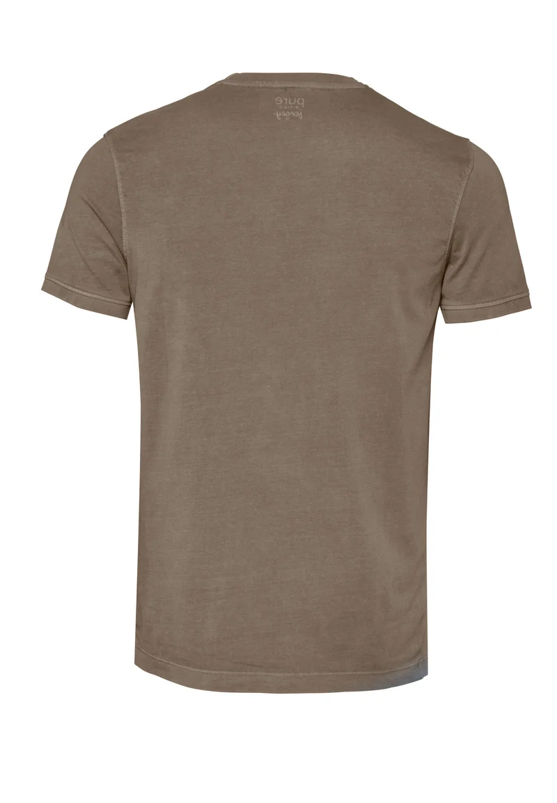 6007-92975 - T-Shirt Rundhals slim fit - beige