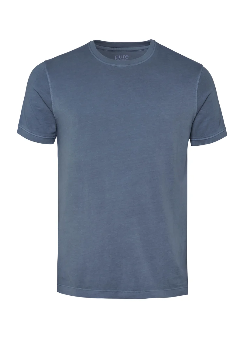 6007-92975 - T-Shirt Rundhals slim fit - blau