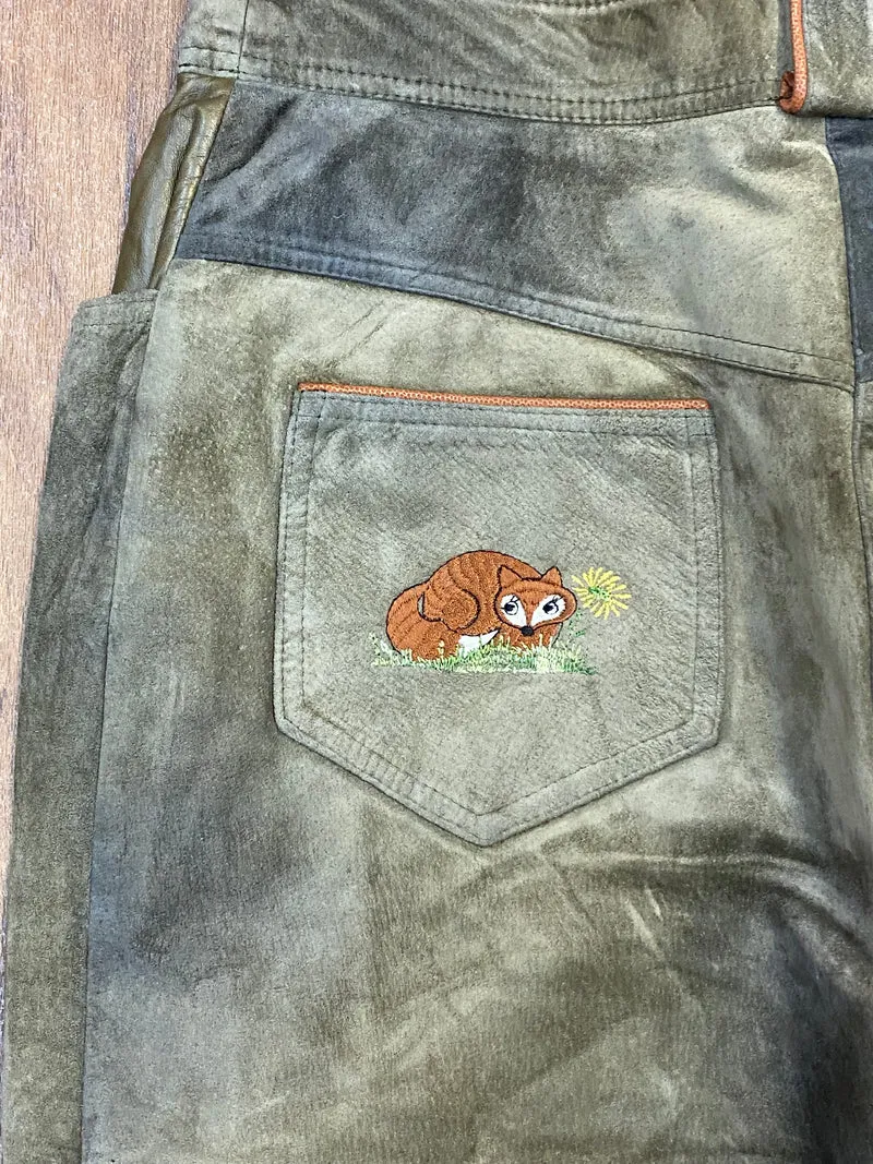 Trachtenlederhose - Kniebundlederhose Gr.40