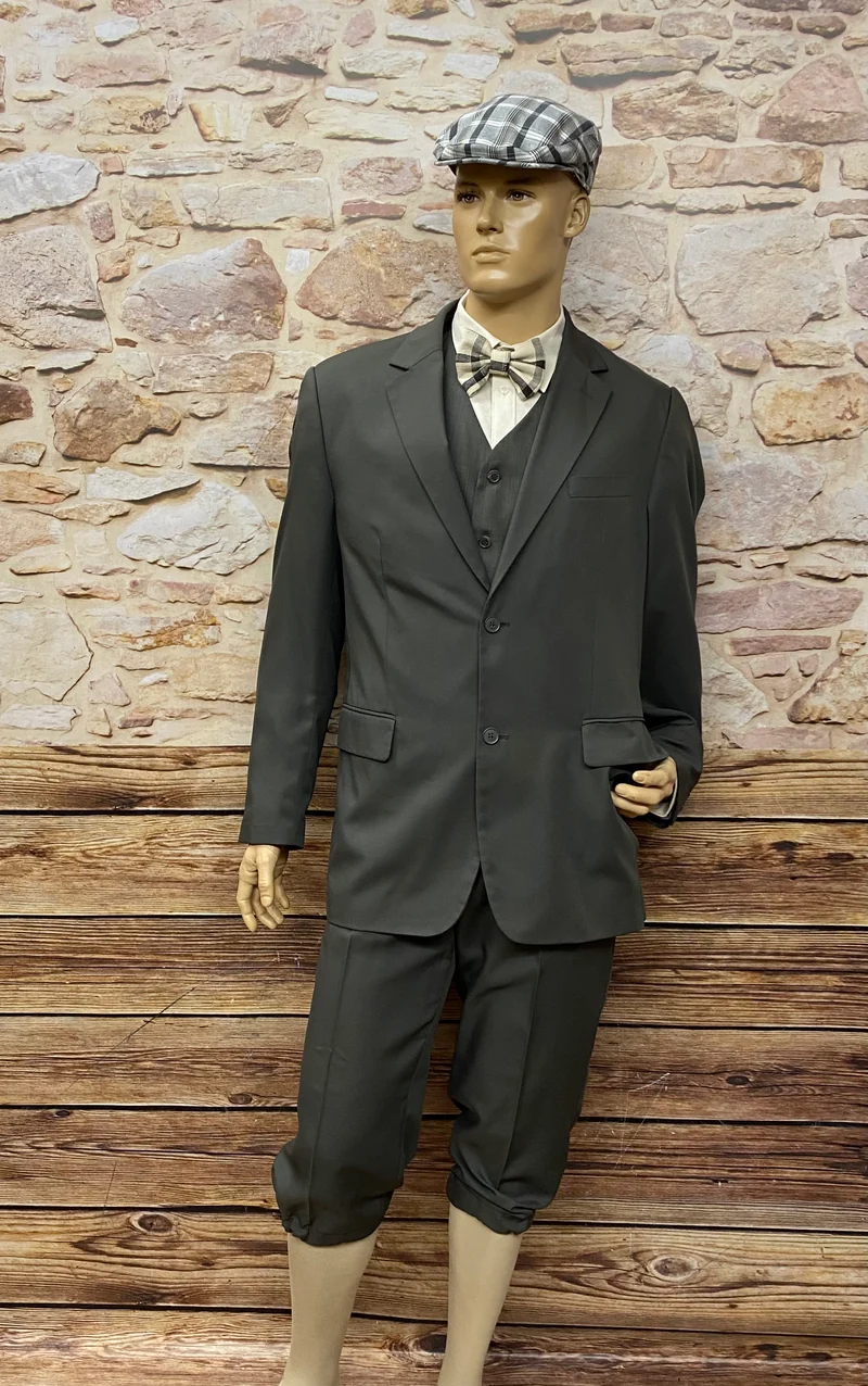 20er Jahre Knickerbocker Outfit Gr. 54 mit Jacke und Weste