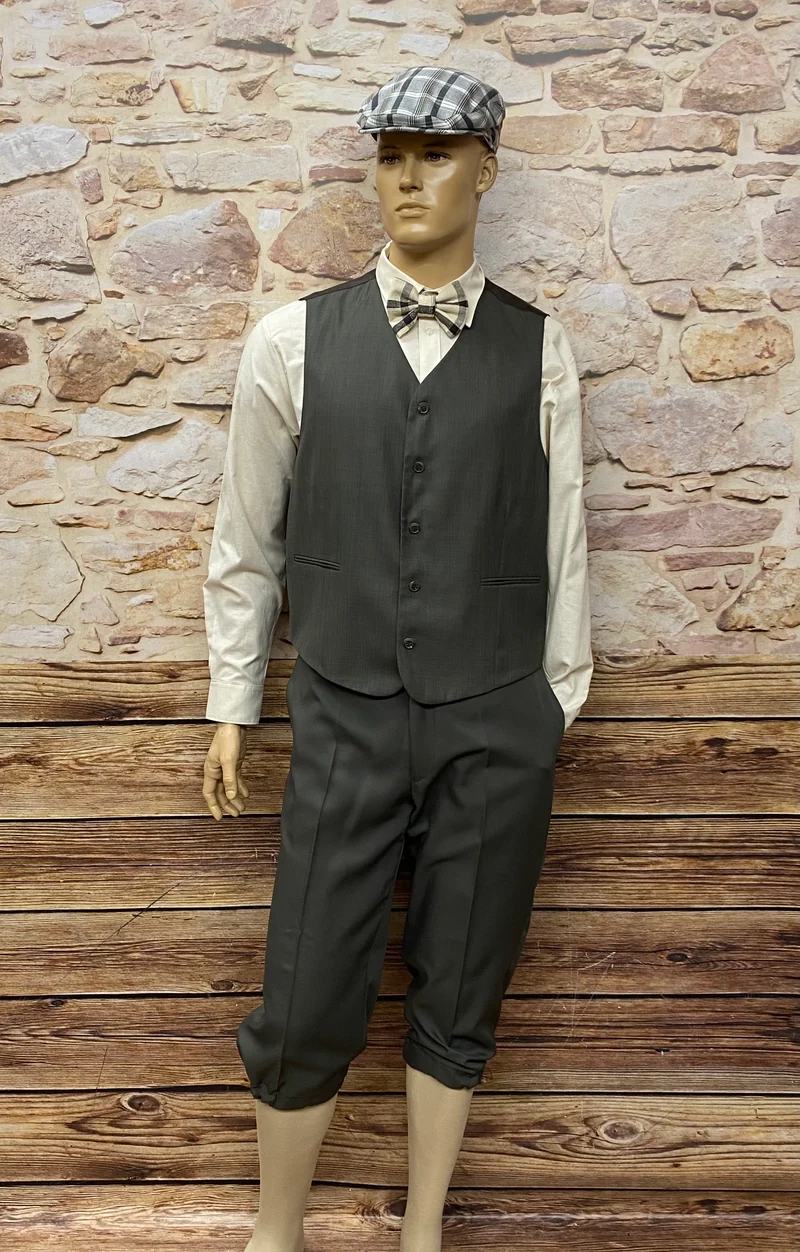 20er Jahre Knickerbocker Outfit Gr. 54 mit Jacke und Weste