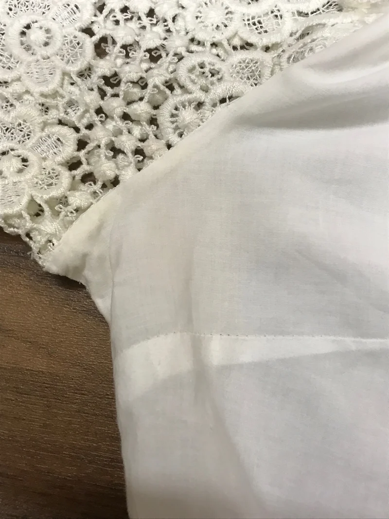 Vintage Dirndlbluse weiß - Gr.42