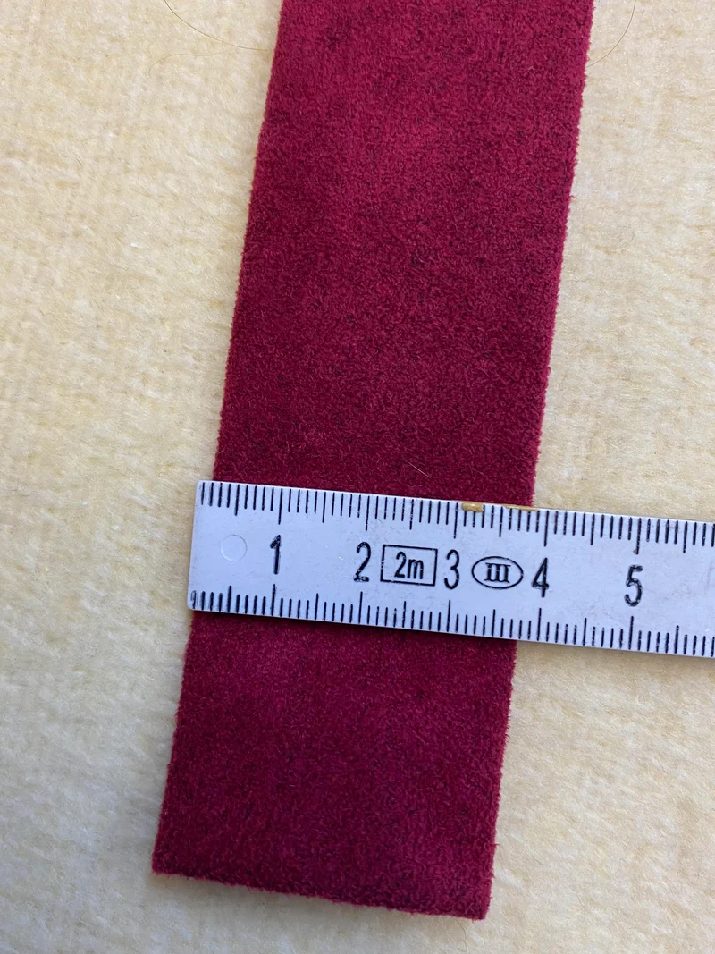 Lederkrawatte – Vintage - Rot