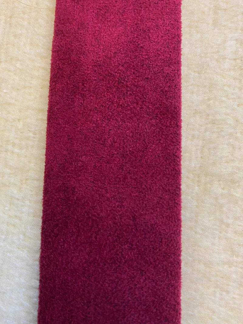 Lederkrawatte – Vintage - Rot