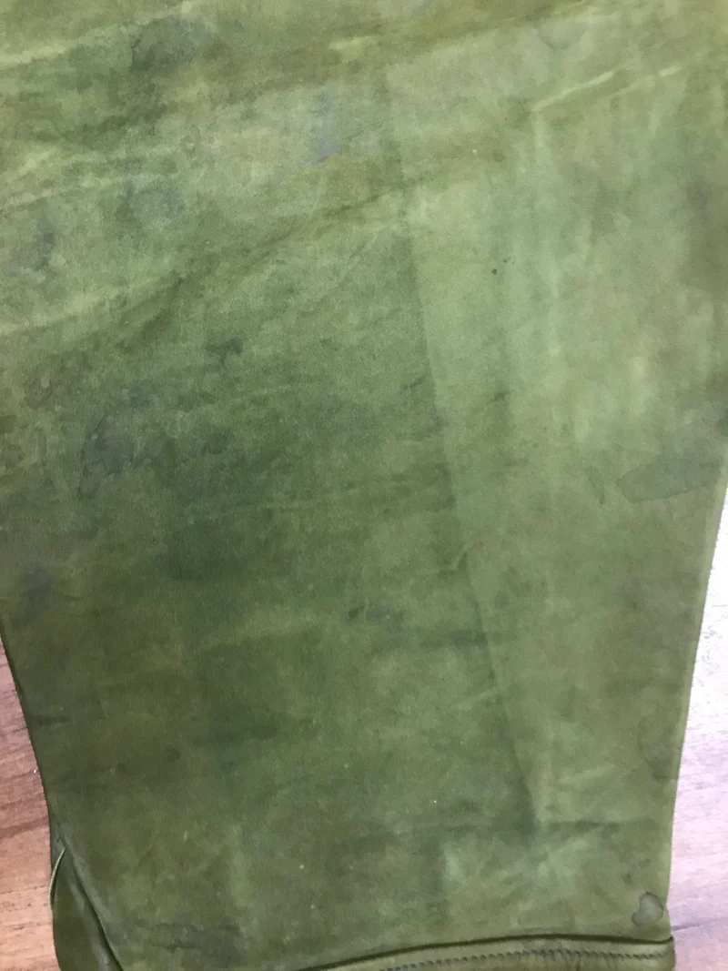 Vintage Lederhose Herren Kniebund Gr. ca. 56 – grün Trachtenhose Echtleder